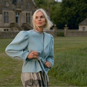 ANTONIO MELANI X Jennifer Sumko Jill Wool Round Neck Puffed Long Sleeve (XS)